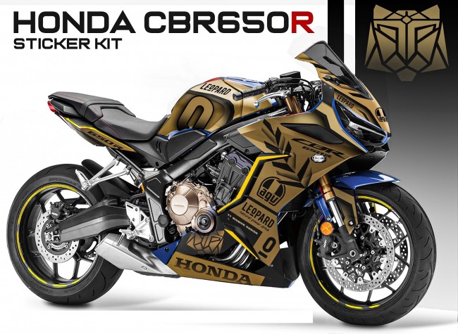 Honda CBR 1000RR GOLD CUSTOM STICKER SET